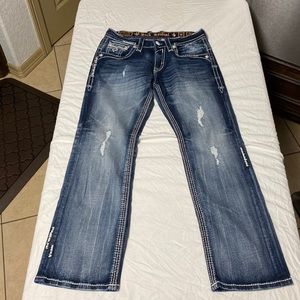 Rock Revival Flavian relaxed straight jeans